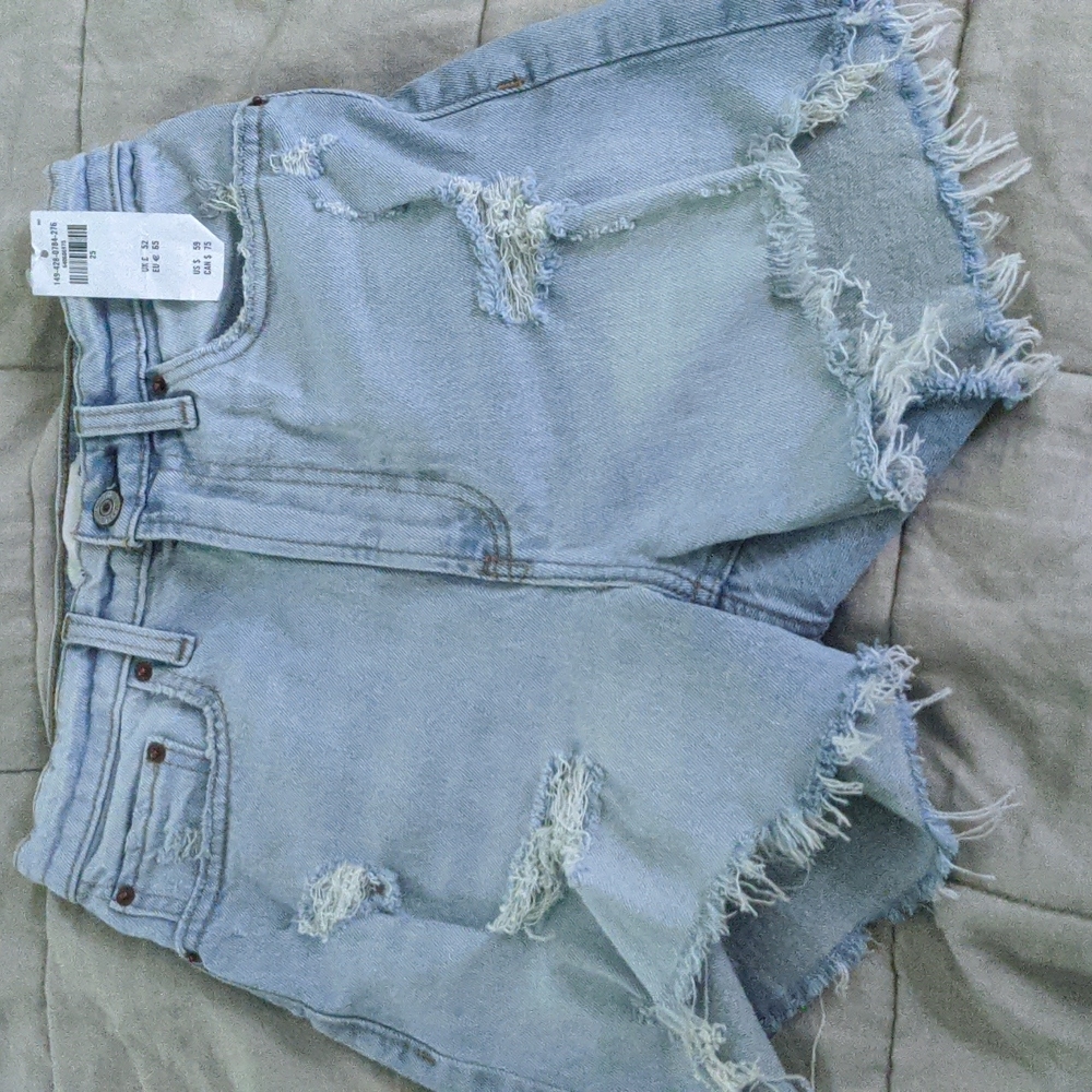 Abercrombie curve love high rise mom shorts sz25
